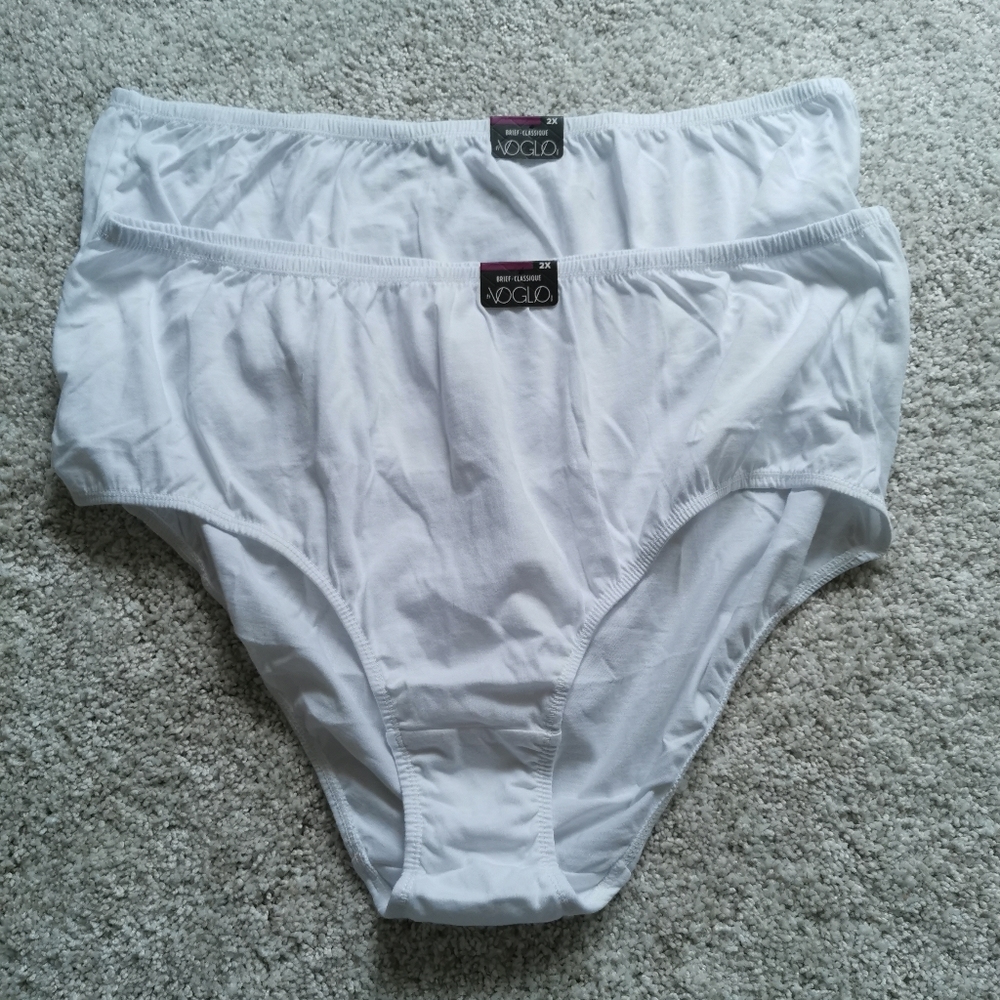 Voglio White Cotton Classic Brief  Size 2x